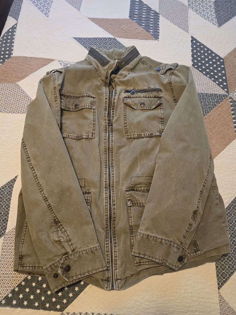 Levi's Olive Green Military Field Jacket